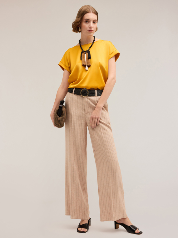 Two-material T-shirt