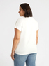T-shirt with sequin-embroidered denim pocket image number 1