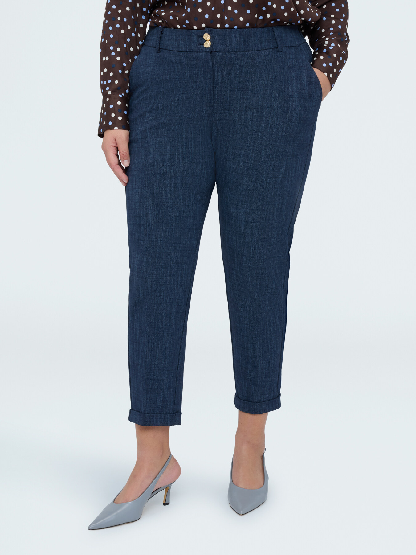 Carrot Fit Hose aus Punto Milano image number 0