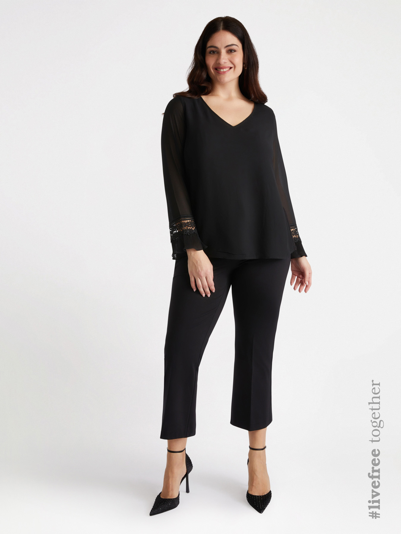 Blusa con viscosa LENZING™ ECOVERO™ image number 0