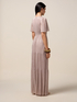 Robe longue en lurex plissé image number 1