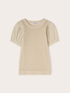 Maglia traforata con maniche in popeline image number 4