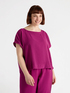 Boxy opaque satin blouse image number 2