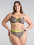 Bikini mit Makula-Print und fluoreszierenden Details image number 4