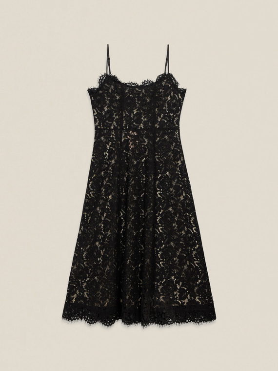 Lace midi dress