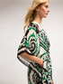 Paisley pattern georgette poncho image number 2