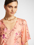 Vestido raso flores image number 3