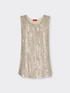 Sequined tulle top image number 4
