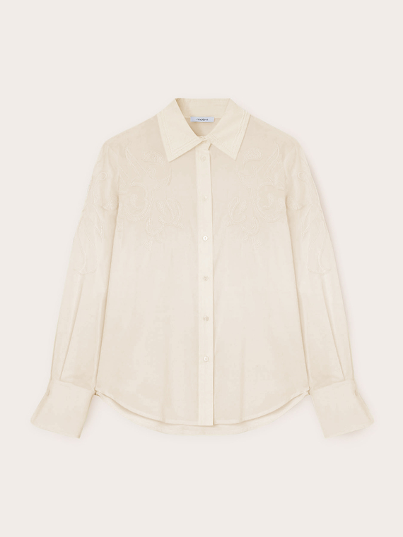 Chemise en coton avec broderies