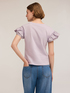 T-shirt with flounce sleeves image number 1