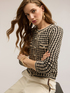 Openwork knit cardigan image number 0