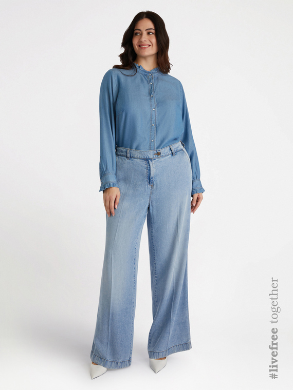 Weite Hose mit TENCEL™-Fasern