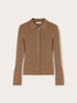 Cardigan a coste con colletto image number 4