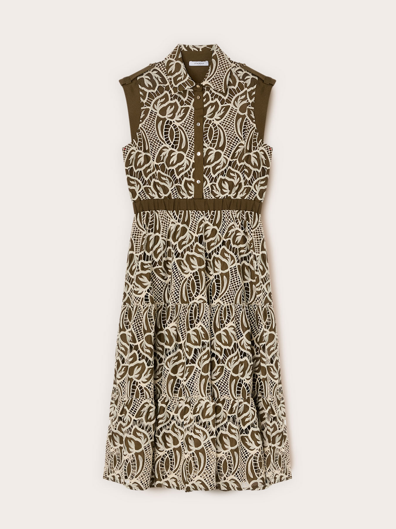 Sangallo eyelet shirtdress image number 4