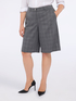 Bermuda shorts in Prince of Wales check with lurex thread image number 3