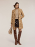 Mixed wool jacquard coat image number 0