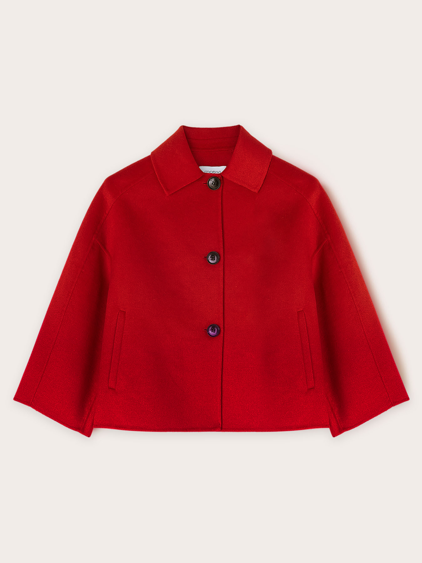 Short wool blend coat image number 4