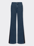 Jeans flare con inserti laterali image number 4