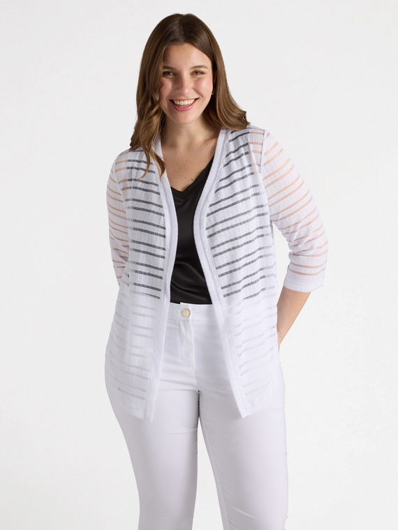 Striped shrug