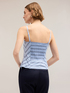 Top tip corset din poplin în dungi image number 1