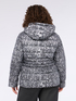 Reversible down jacket with removable hood image number 1