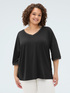 Jersey t-shirt with lurex trim image number 0