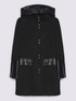 Cappotto con dettagli in tessuto lucido image number 4