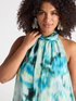Langes bedrucktes Kleid image number 3