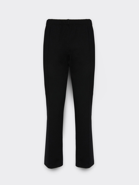 Calças slim fit em ponto Milano