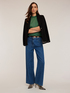 Knit top with lace trim image number 3