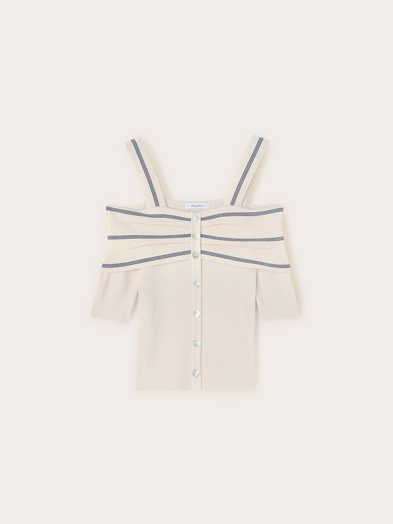 Top off-shoulder in maglia