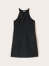 Vestito linea ad A misto lino image number 4