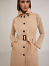 Einreihiger Trenchcoat aus technischem Gewebe image number 3