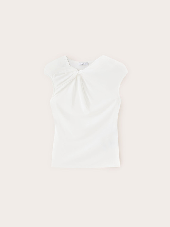 Top in jersey con nodo