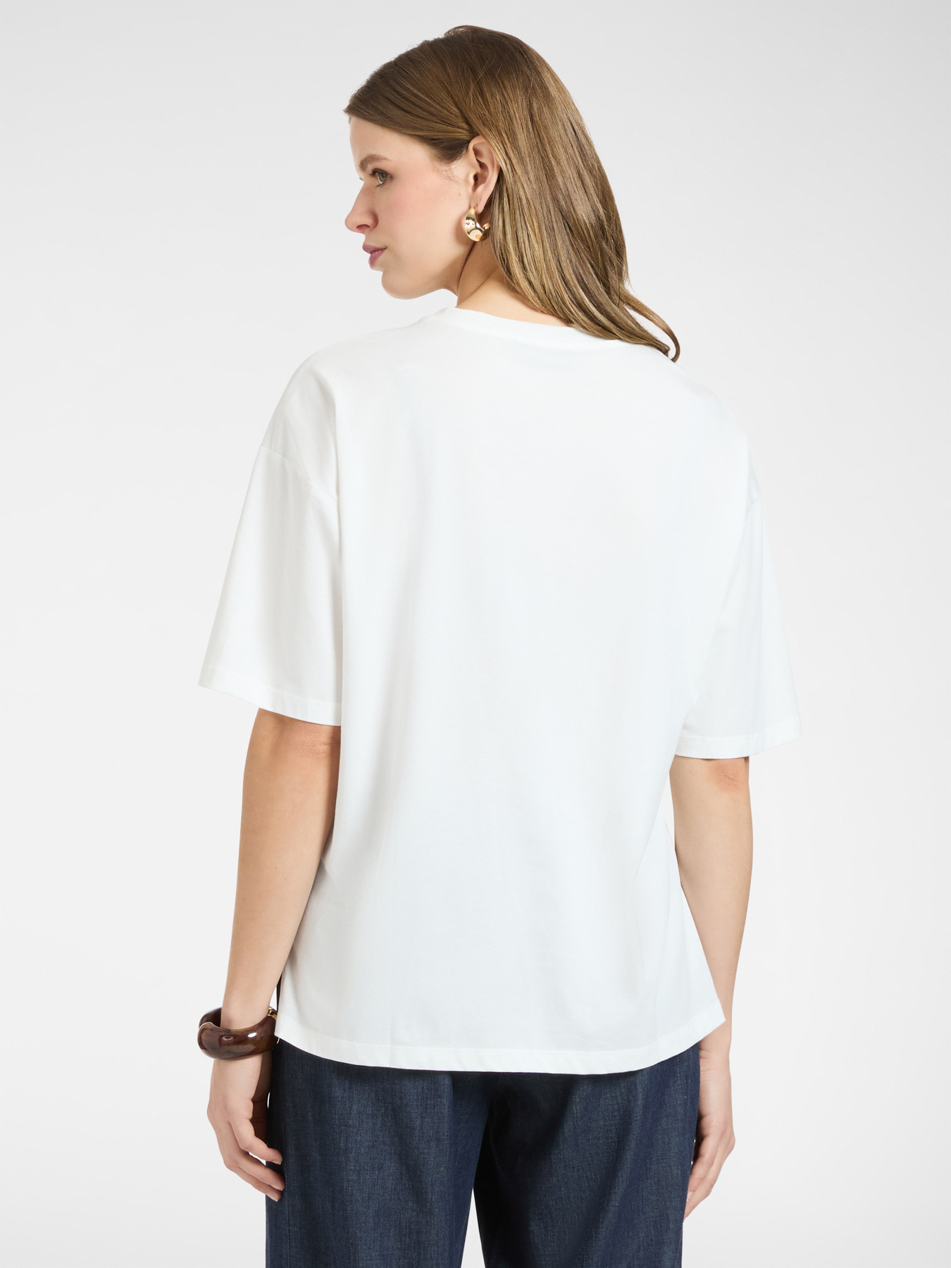 Cotton t-shirt with print image number 1