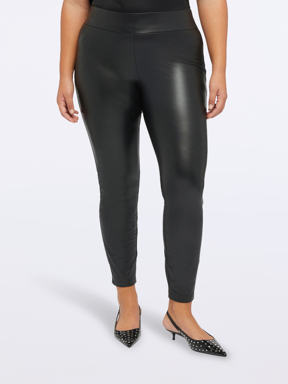 Leggings aus glänzendem Stoff