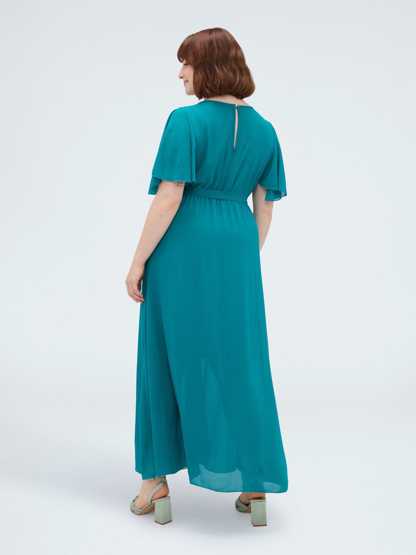 DREAM Kleid aus Georgette mit V-Ausschnitt image number 1