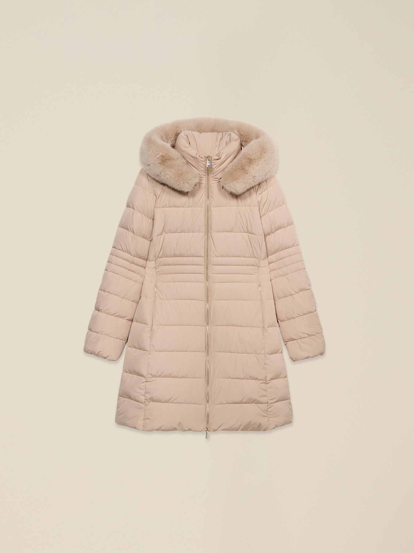 Piumino midi con cappuccio image number 3