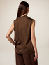 V-neck satin blouse image number 1