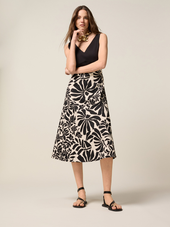 Robe midi combinée