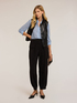 Cargo trousers in fluid fabric image number 0