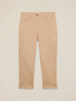 Cotton blend cropped trousers image number 4