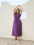 Pretty jersey dress with drawstring waist image number 0