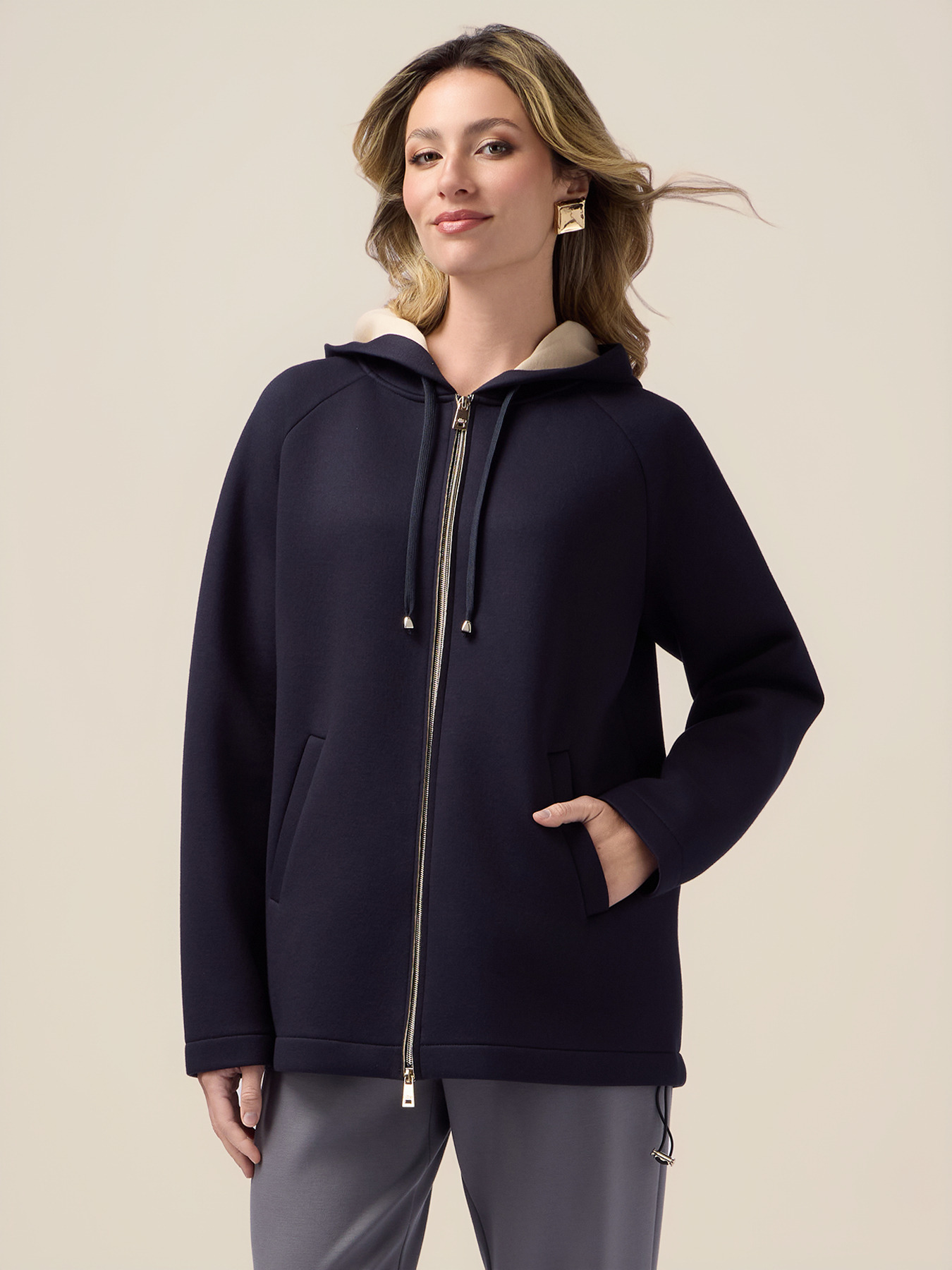 Veste sweat en tissu scuba image number 0