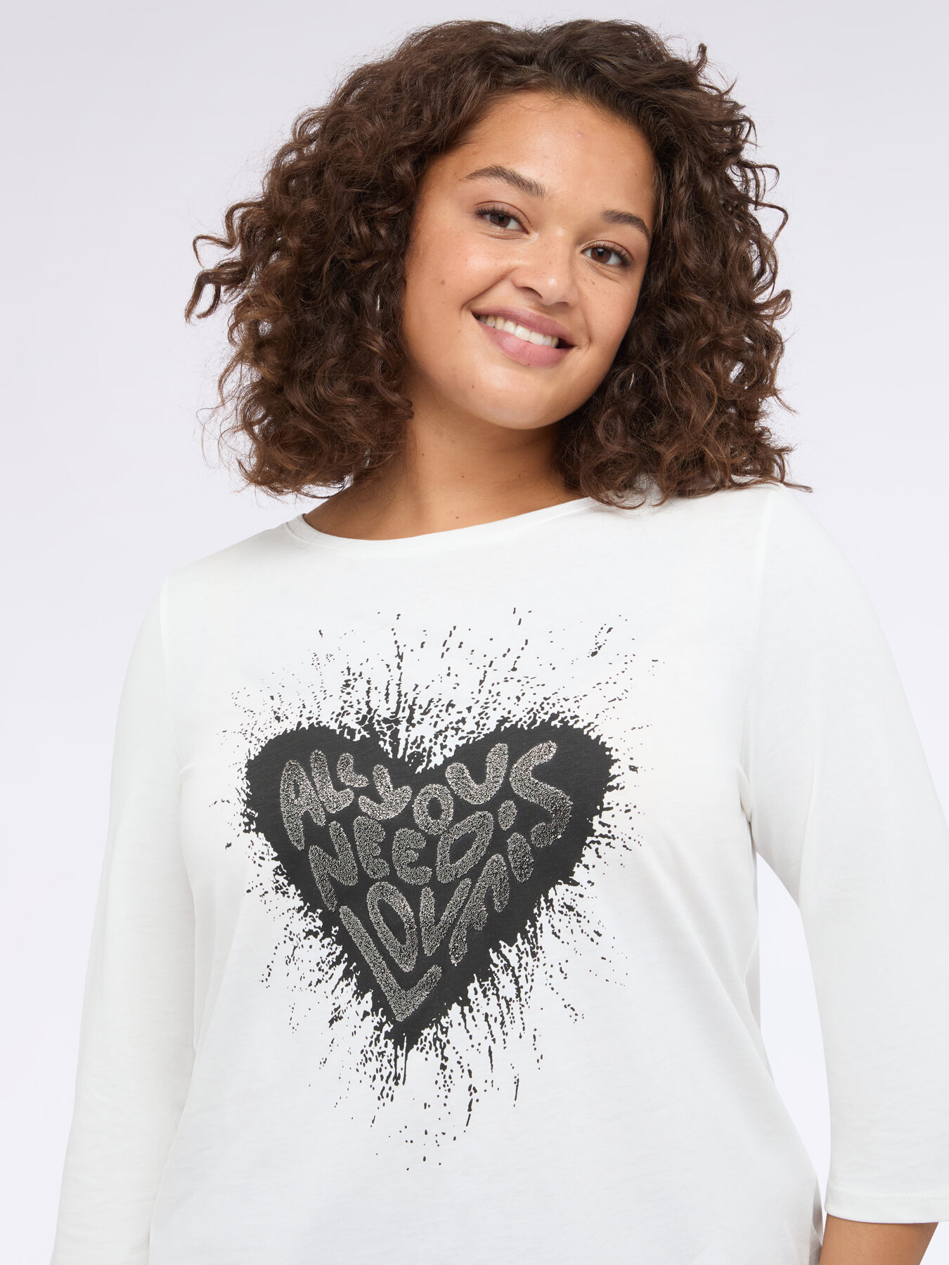 Rock print jersey T-shirt image number 3