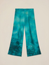 Patterned satin palazzo pants image number 4