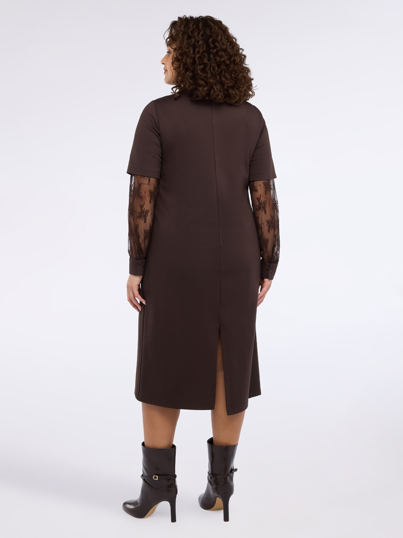 Langes Kleid aus Punto Milano image number 1