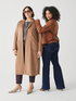 Langer Soft-Touch-Trenchcoat, vorn offen image number 2