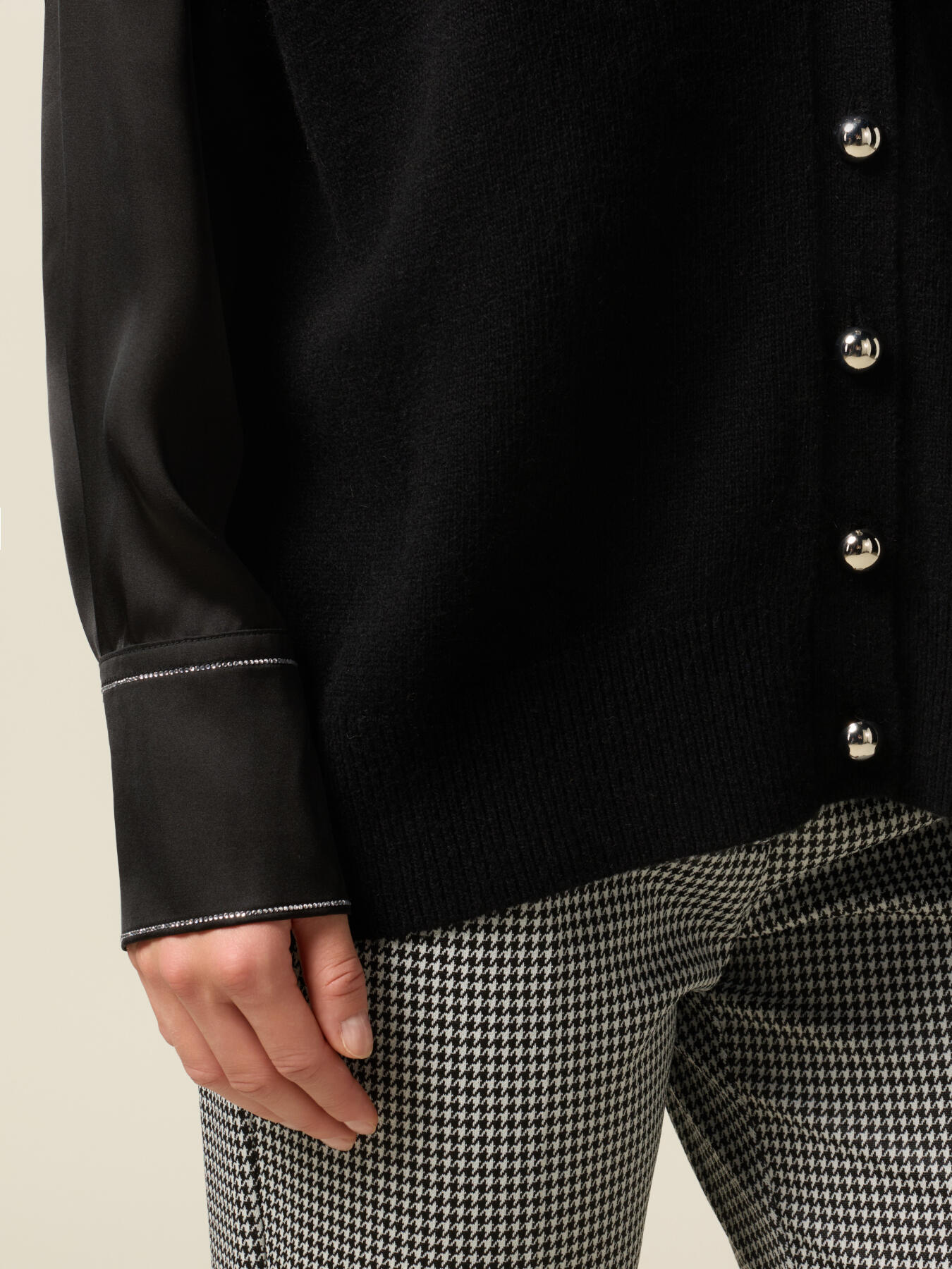 Cardigan maniche corte misto viscosa image number 2