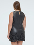 Short dress with floral details image number 1